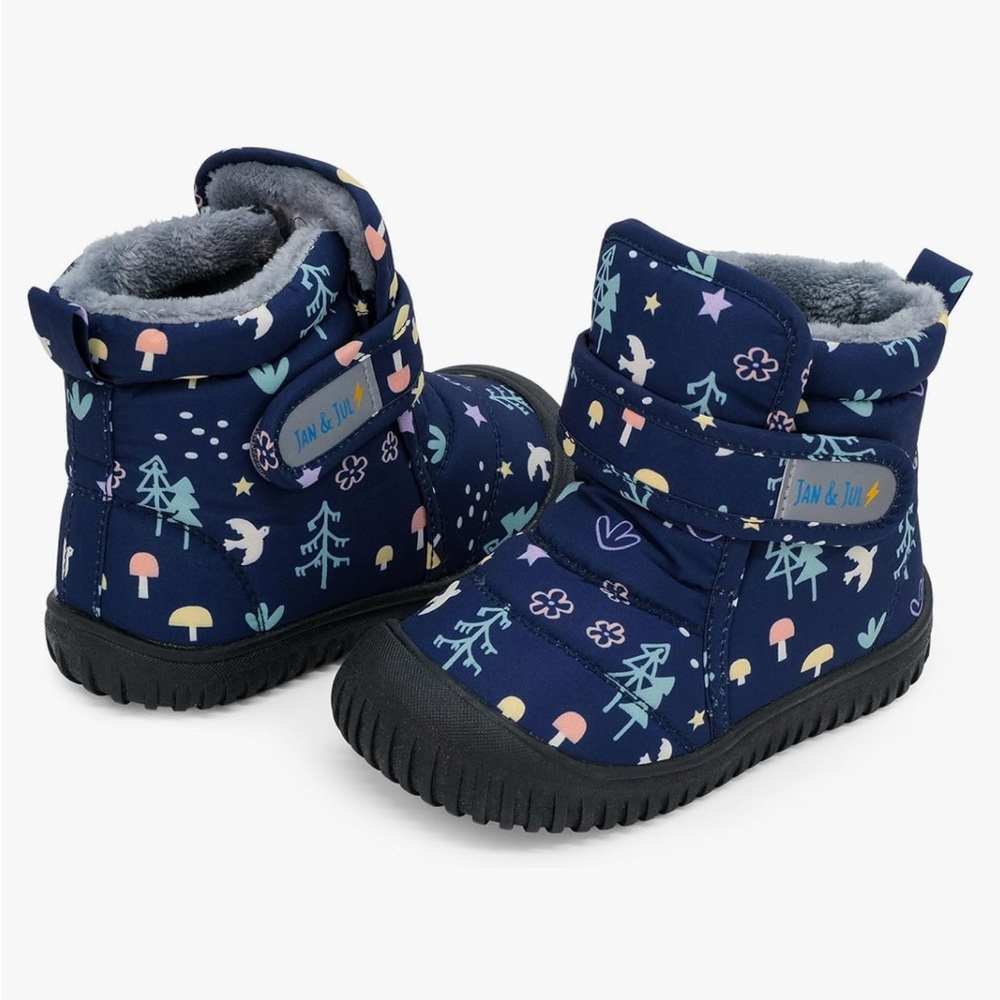 Kids' Navy Patterned Boots